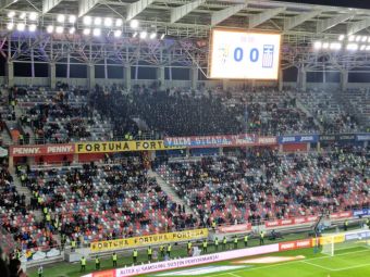 
	Fanii celor de la CSA Steaua au avut războiul lor. Pe cine au înjurat și bannerul afișat la România - Grecia&nbsp;
