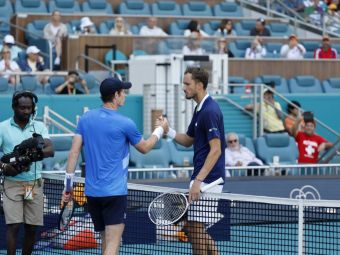 
	Back in business? Rusul Daniil Medvedev e la trei victorii de revenirea pe locul 1 ATP, după 6-4, 6-2 cu Andy Murray la Miami Open
