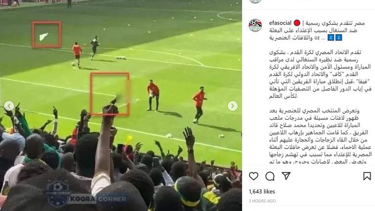 Bannere rasiste la adresa lui Salah, sticle și pietre aruncate: Egipt a depus plângere împotriva Senegalului pentru ”teroare”_2
