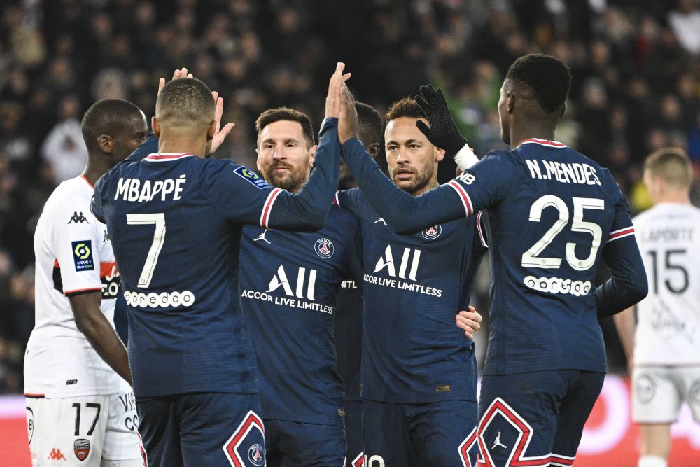 Premieră absolută în Ligue 1: primul meci în care tripleta MNM marchează în aceeași partidă! PSG, victorie clară cu Lorient_5