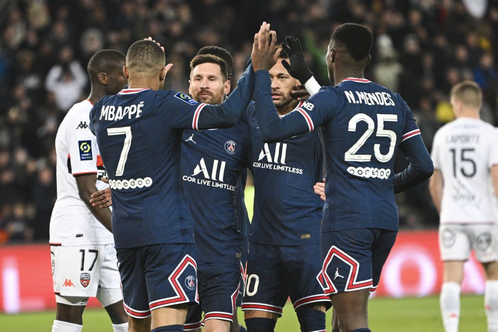 Premieră absolută în Ligue 1: primul meci în care tripleta MNM marchează în aceeași partidă! PSG, victorie clară cu Lorient_7