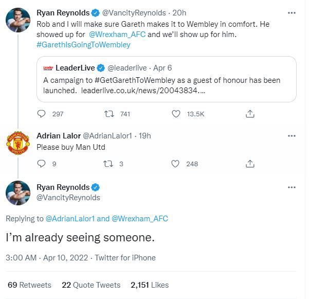 Răspuns genial al lui Ryan Reynolds când un fan l-a implorat să „cumpere Manchester United!” Ce replică i-a dat _19