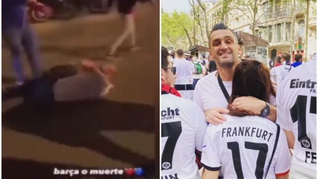 
	Un fotbalist de națională și soția lui, bătuți și arestați la Barcelona, imediat după calificarea istorică a lui Eintracht: &bdquo;Bravo, Spania!&rdquo;
