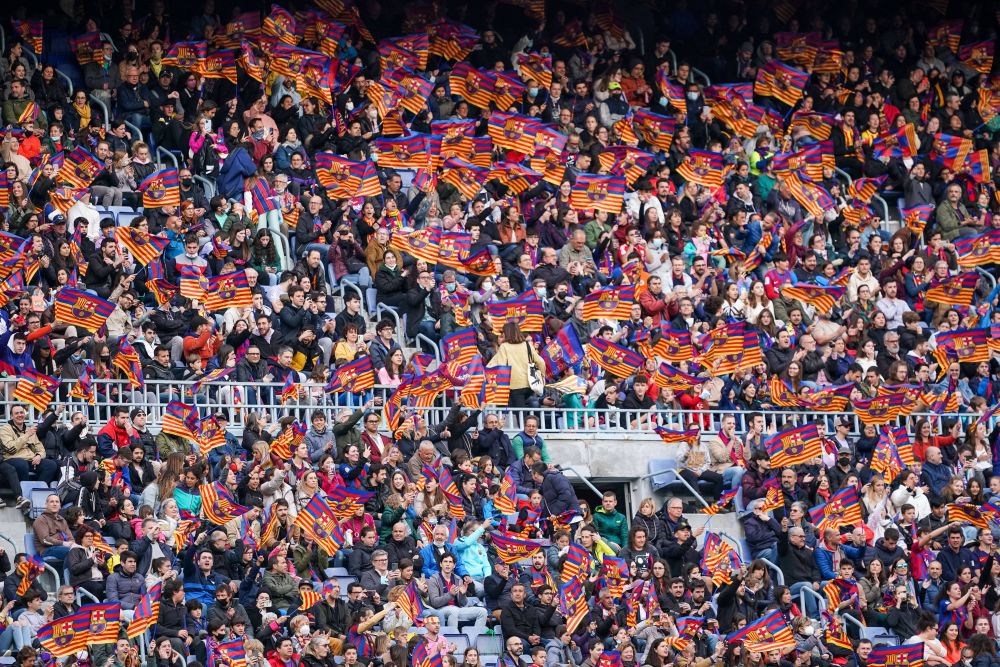 Un nou record mondial stabilit de echipa feminină a Barcelonei! Câți spectatori au fost pe Camp Nou la semifinala din Liga Campionilor_1