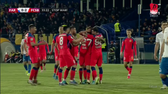 Farul - FCSB 0-4. Tănase a marcat trei goluri și vicecampioana continuă cursa de urmărire a liderului CFR_6
