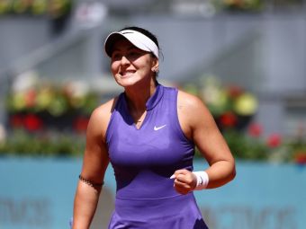 Bianca Andreescu a făcut spectacol la Madrid! A învins-o fără drept de apel pe finalista Australian Open 2022, favorita cu numărul șase a turneului&nbsp;