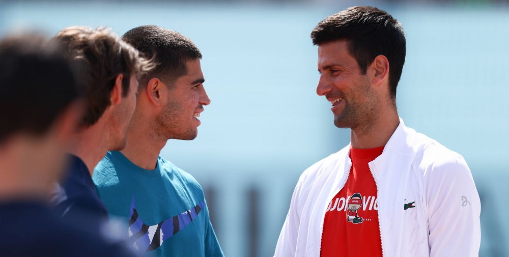 Novak Djokovic l-a bătut pe Carlos Alcaraz cu 6-1, într-un set de antrenament la Madrid. „Fiul meu nu mai ține cu Nadal, ci cu Alcaraz”_10