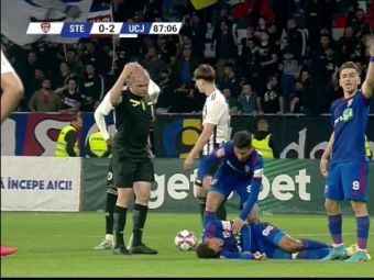 
	Momente de panică pe Ghencea, la CSA Steaua - U Cluj 0-2. Ambulanța a intrat pe teren
