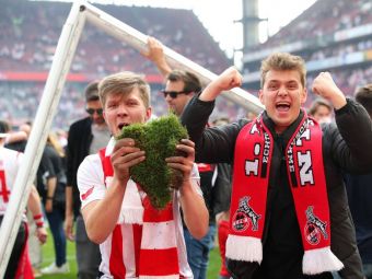 
	Fanii unei echipe din Bundesliga, sărbătoare pentru calificarea în Conference League! Au luat bucăți din gazon și din plasele porților
