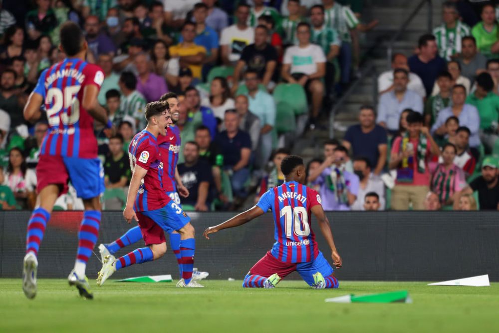 Betis - FC Barcelona, decis la ultima fază a meciului. Ansu Fati a marcat la un minut după ce a intrat pe teren_1