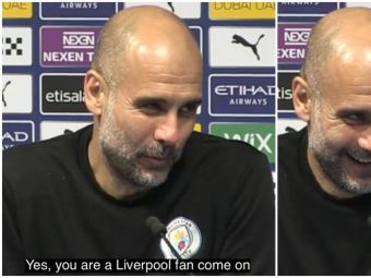 
	Guardiola s-a răstit la un jurnalist: &quot;Tu ții cu Liverpool!&quot; Replica ciudată a spaniolului, după ce a aflat pe cine susține, de fapt, reporterul&nbsp;
