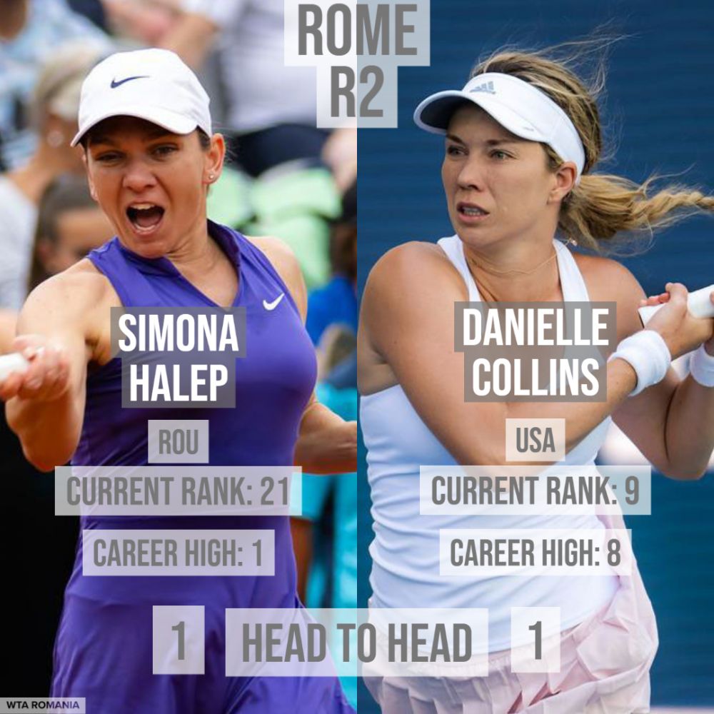 Simona Halep, dominată și învinsă de finalista Australian Open, Danielle Collins, în turul 2 la Roma_22