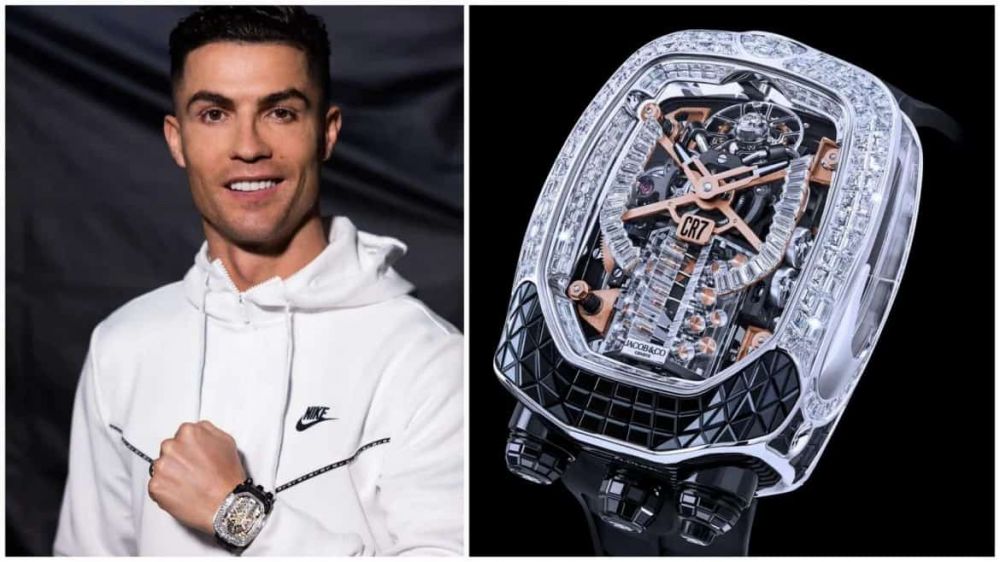 Ronaldo a plătit un milion de euro pe un ceas inspirat de una dintre mașinile sale. Imagini spectaculoase cu bijuteria de lux_1