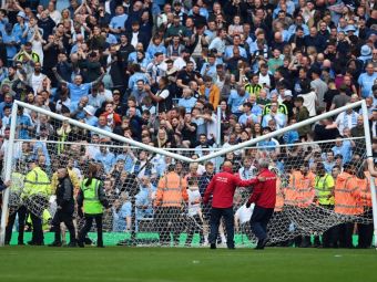 
	Explozie de bucurie pe Etihad! Fanii lui Manchester City au dărâmat o poartă după titlul câștigat

