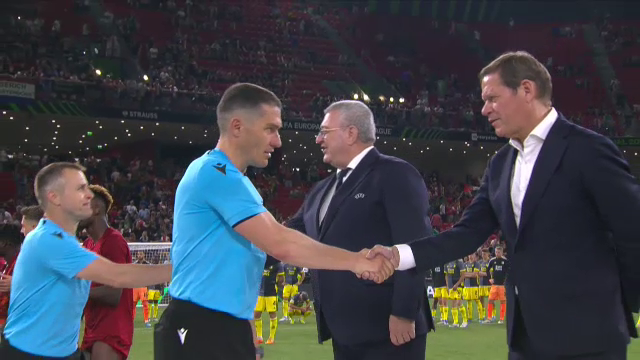 Gardă de onoare pentru Istvan Kovacs! Brigada din România, felicitată de președintele UEFA după finala Conference League_5