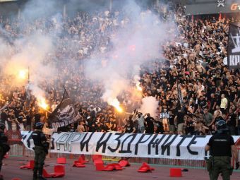 
	Violențe la derby-ul Serbiei! Fanii lui Partizan au aruncat cu torțe în fostul portar al Vasluiului, căpitan la Steaua Roșie
