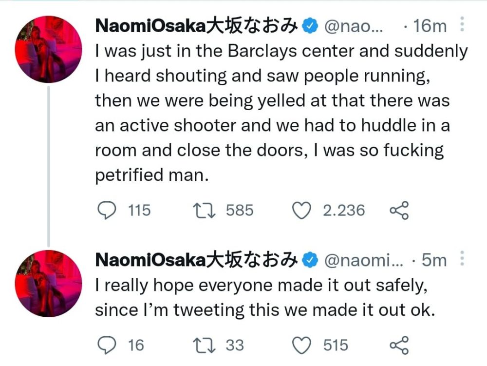 Panică la New York! Naomi Osaka, printre persoanele terifiate, după o alarmă de atentat, la un meci de box_1