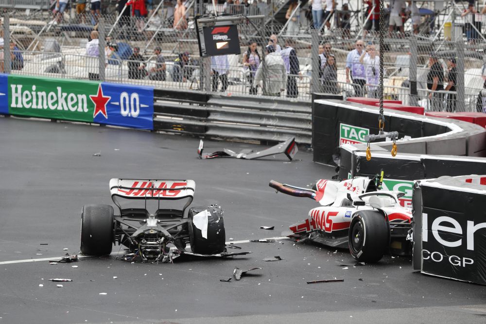Accident înspăimântător pentru Mick Schumacher! Monopostul său s-a rupt în două la Monaco_5