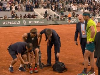 
	Retragere șocantă în semifinala Nadal - Zverev: germanul a abandonat meciul după o entorsă groaznică și a fost scos în scaunul cu rotile
