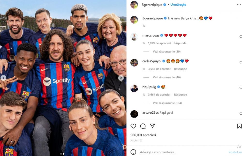 Ce a făcut Piqué pe Instagram, după ce a fost acuzat că a înșelat-o pe Shakira cu mama unui coleg de la Barcelona  _9