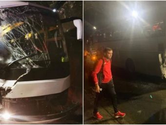 Accident auto grav în care a fost implicată naționala Bulgariei! Două autocare s-au ciocnit la Tbilisi! Un jucător a fost dus la spital&nbsp;
