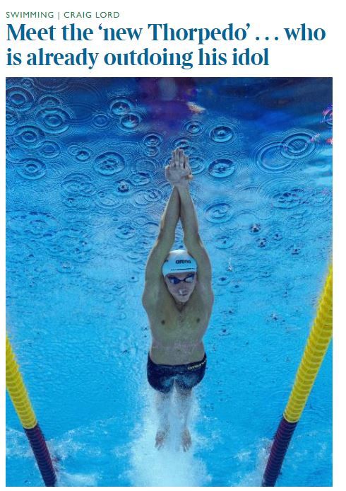 The Times scrie despre David Popovici! Comparație cu unul dintre cei mai mari înotători: „Noul Thorpedo. Poate schimba fața înotului!” _1