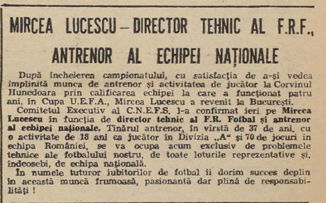 30 iunie 1982, ziua în care ar fi trebuit să înceapă o nouă eră! Acum 40 de ani, Mircea Lucescu lăsa Corvinul pentru naționala României_6