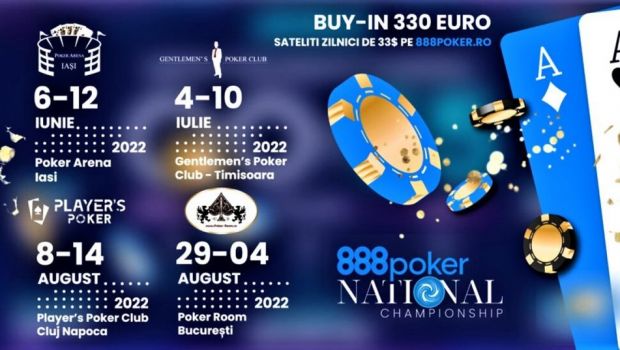 
	(P) Etapa cu numărul 2 a Campionatului Național de Poker 888 România: hai in Timișoara pe 4 Iulie!
