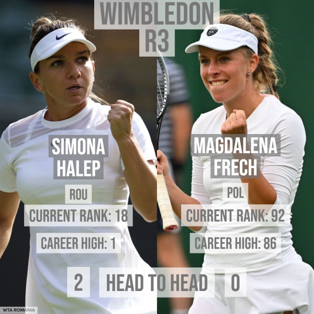 Simona Halep - Magdalena Frech 6-4, 6-1. Halep ajunge pentru a cincea oară în carieră în optimile turneului de la Wimbledon_14