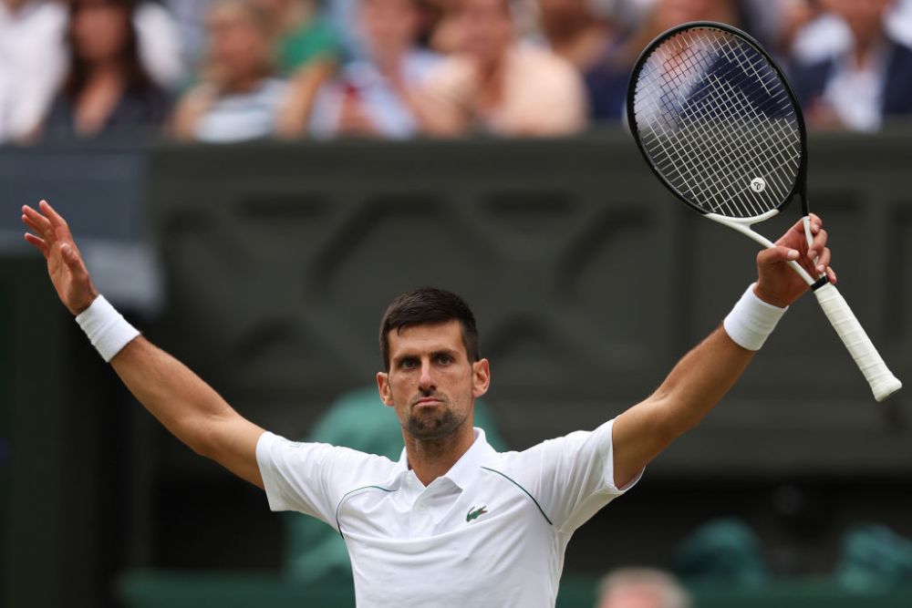 Faza anului la Wimbledon: Novak Djokovic „a zburat” pe teren! Celebrarea punctului câștigat, marcă înregistrată 'Nole'_4