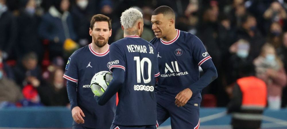 Paris Saint-Germain kylian mbappe Leo Messi Neymar