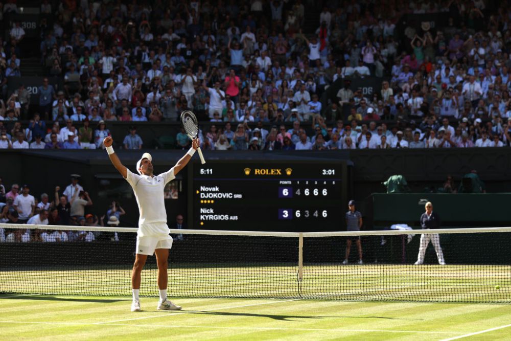 Ce a făcut Daniil Medvedev, număr 1 ATP și interzis la Wimbledon, în timpul finalei dintre Djokovic și Kyrgios _15