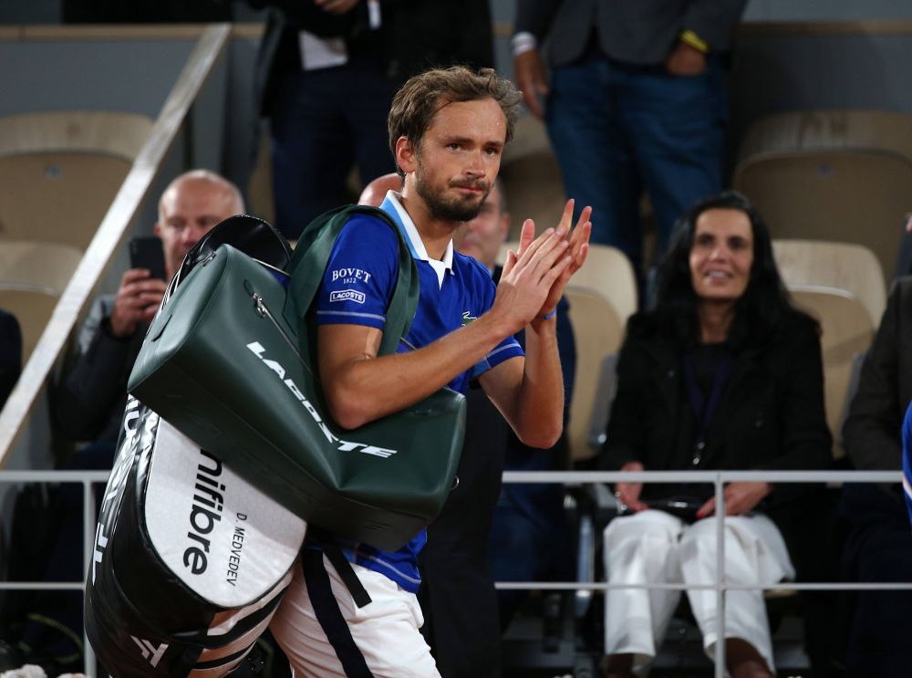 Ce a făcut Daniil Medvedev, număr 1 ATP și interzis la Wimbledon, în timpul finalei dintre Djokovic și Kyrgios _20