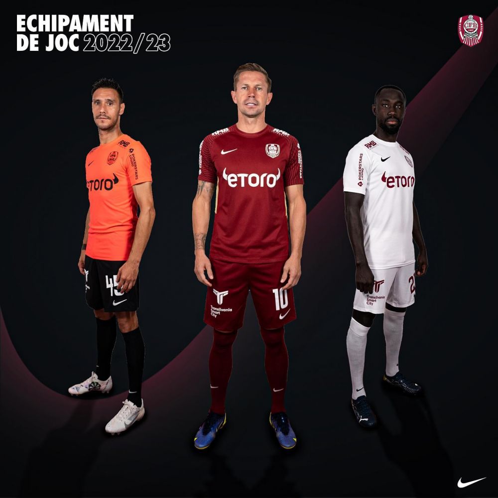 Noile echipamente pe care CFR Cluj le va îmbrăca în sezonul 2022/23_1