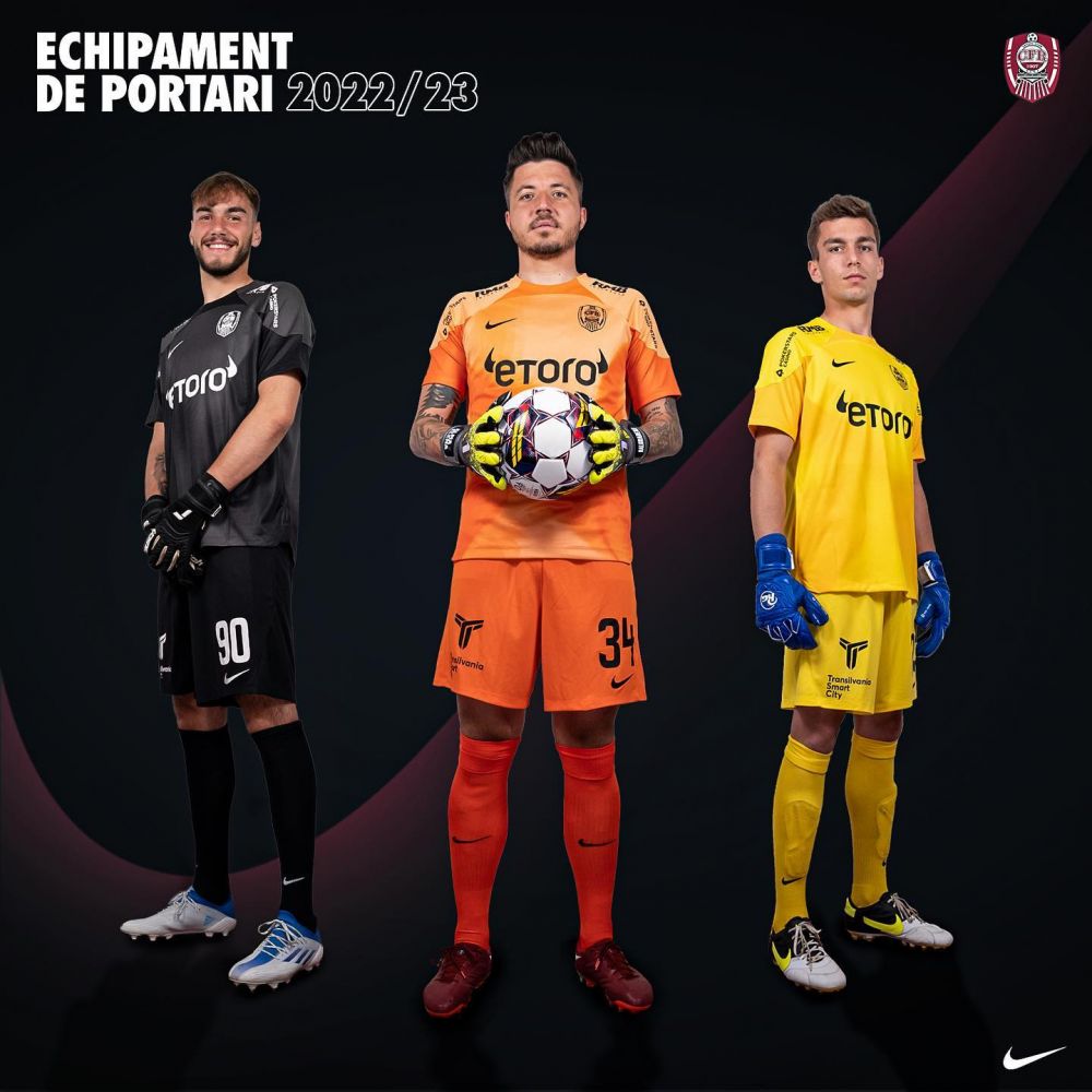 Noile echipamente pe care CFR Cluj le va îmbrăca în sezonul 2022/23_2