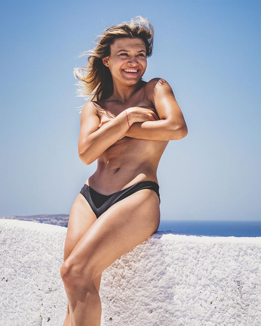Diana Bulimar, imagini topless de la plajă! Fosta gimnastă a renunțat la inhibiții: imagini incendiare_82