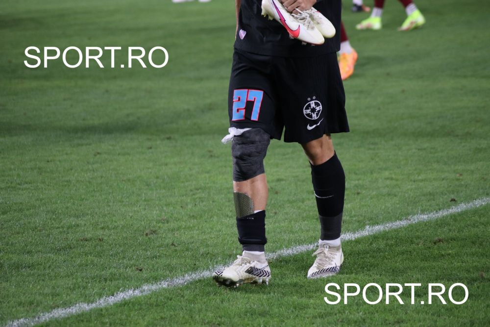 Care este situația lui Darius Olaru. Fotbalistul vicecampioanei a ieșit accidentat de pe teren în meciul cu Rapid_2