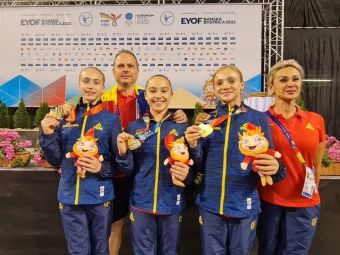FOTE 2022: aur pe echipe la gimnastică feminină pentru România!
