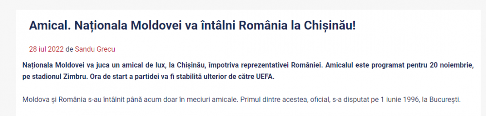 Pe ce lume trăiesc?! Ce au putut să scrie moldovenii pe site-ul federației despre amicalul cu România de la Chișinău_2