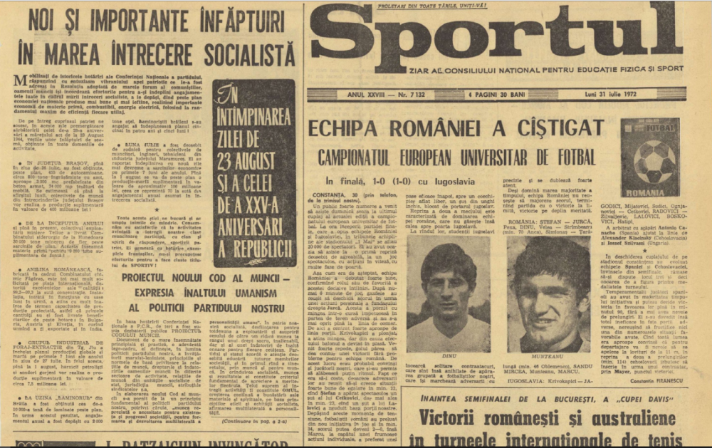 Cornel Jurcă a făcut-o pe România campioană europeană la fotbal acum fix 50 de ani! Golul cu exteriorul și cine era prietenul cel mai bun al lui Cornel Dinu_5