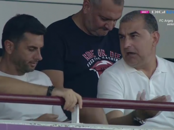Nicolae Dică, &bdquo;antena&rdquo; lui Gigi Becali?! Antrenorul de la FCSB, surprins în tribune la FC Argeș - U Cluj, după anunțul patronului că îl vrea pe Ișfan&nbsp;