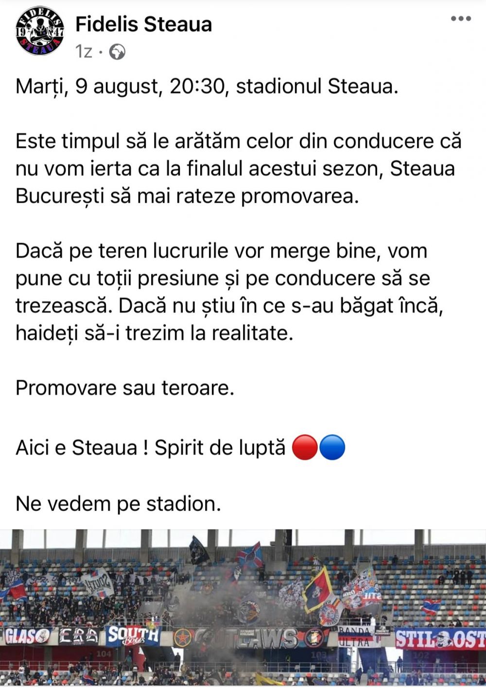 Suporterii CSA Steaua nu mai au răbdare! Protest cu jigniri în fața Clubului Sportiv al Armatei_2