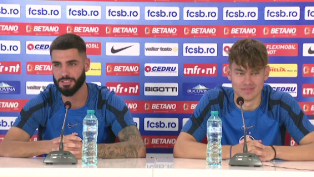 
	Boboc și Radaslavescu nu se tem de presiunea de la FCSB: &bdquo;Este cea mai mare echipă din România!&rdquo; / &bdquo;Venim de la domnul Hagi!&rdquo;&nbsp;
