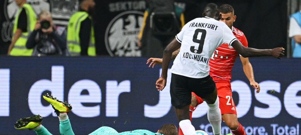 Gafă ireală a lui Neuer în meciul cu Eintracht Frankfurt! Bayern conducea cu 5-0, dar adversarul i-a furat mingea și a marcat! A înscris și Mane