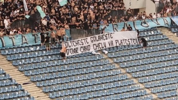 
	Prinși cu mâța-n sac? Mesajele ultrașilor Universității Craiova, date de gol de Peluza Sud a lui FCU: &bdquo;Mai faceți ordine după voi&rdquo;

