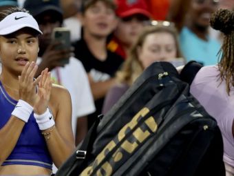 
	Emma Răducanu a umilit-o pe Serena Williams, 6-4, 6-0, în runda inaugurală la Cincinnati: reacția sportivei britanice
