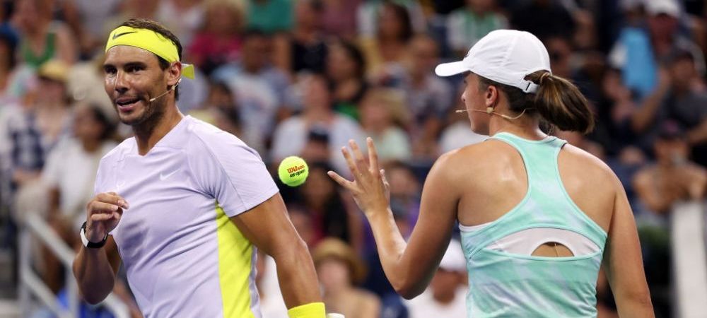 Rafael Nadal Iga Swiatek meci demonstrativ New York Tenis US Open