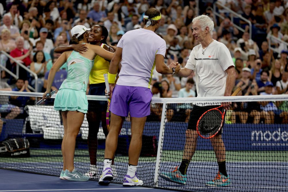 Nadal și Swiatek, duo-ul perfect pe terenul de tenis: campionii Roland Garros au făcut spectacol într-un demonstrativ la New York _17