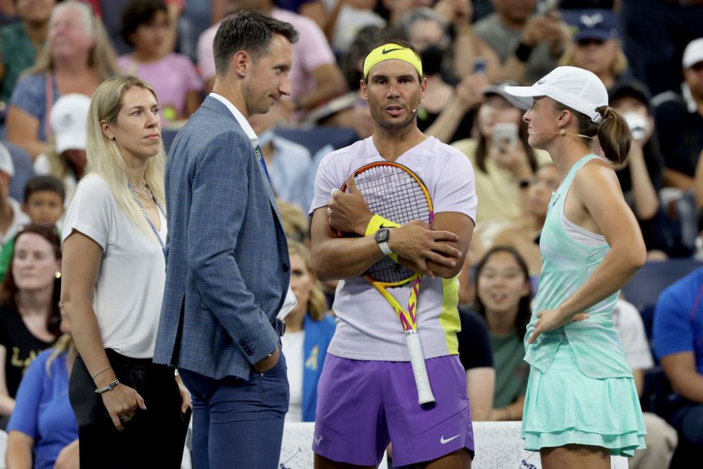 Nadal și Swiatek, duo-ul perfect pe terenul de tenis: campionii Roland Garros au făcut spectacol într-un demonstrativ la New York _18
