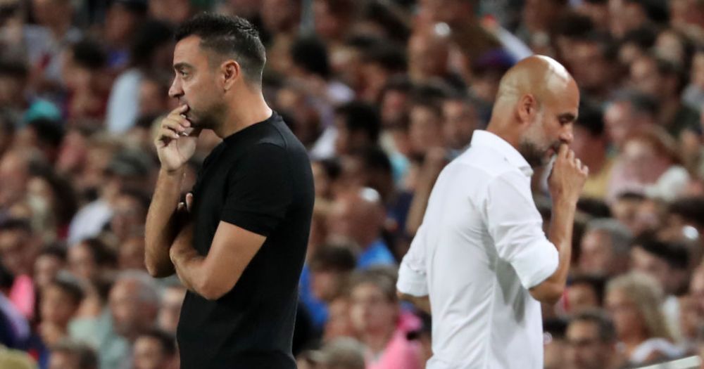 Xavi Hernandez și Pep Guardiola, conferință la comun după amicalul caritabil! Antrenorii au vorbit de Bernardo Silva: „Îi place Barcelona!” _6
